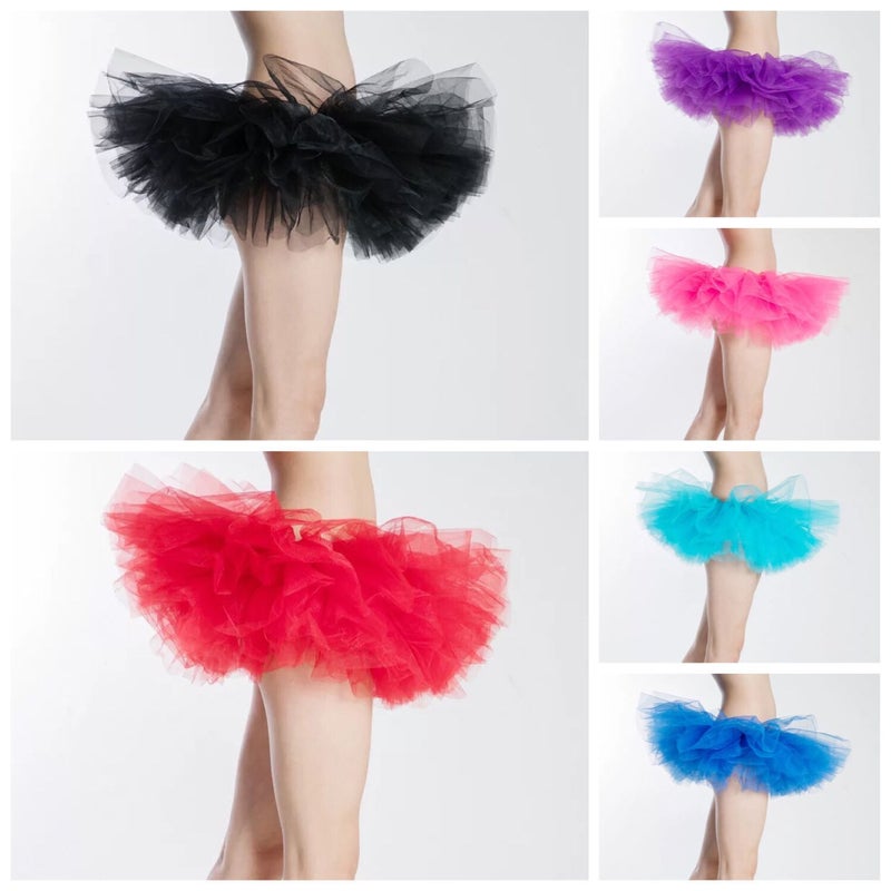 Loquat European and American adult sexy skirt mesh tutu skirt foreign trade tutu skirt 5 layer gauze skirt cake skirt performance skirt - Image 2